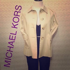 Michael Kors A-Line Coat with 3/4 sleeves